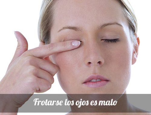 Frotarse los ojos es malo
