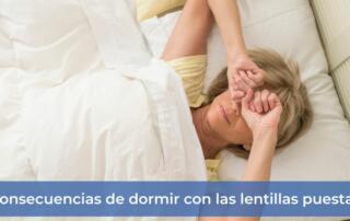 dormir con las lentillas es malo