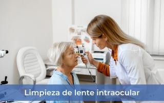 Limpieza de lente intraocular